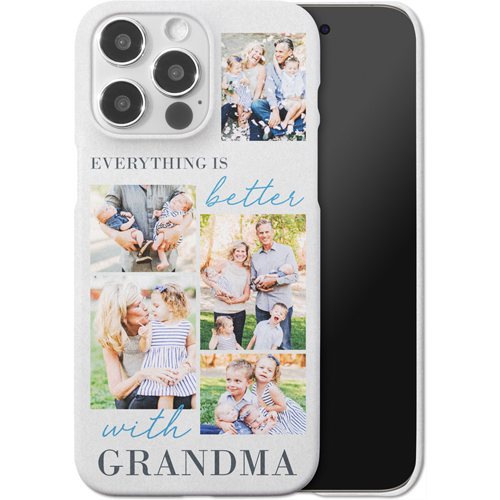 Making Life Better iPhone Case, Slim Case, Matte, iPhone 15 Pro Max, Blue, cornflower