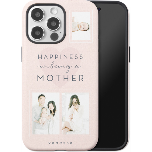 Full of Happiness iPhone Case, Silicone Liner Case, Matte, iPhone 15 Pro Max, Pink