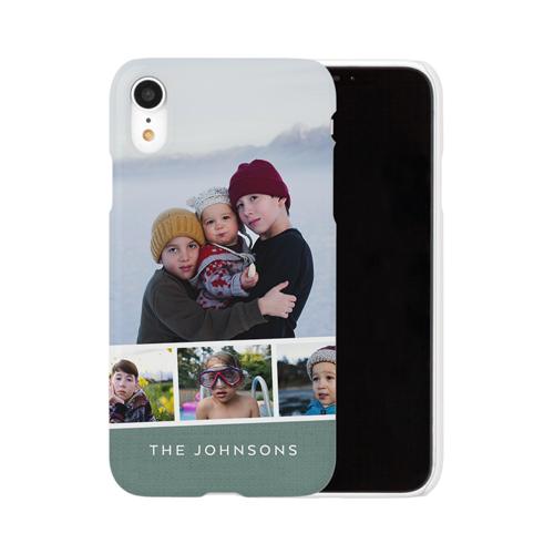 Filmstrip Banner iPhone Case, Slim Case, Matte, iPhone XR, Blue, lake