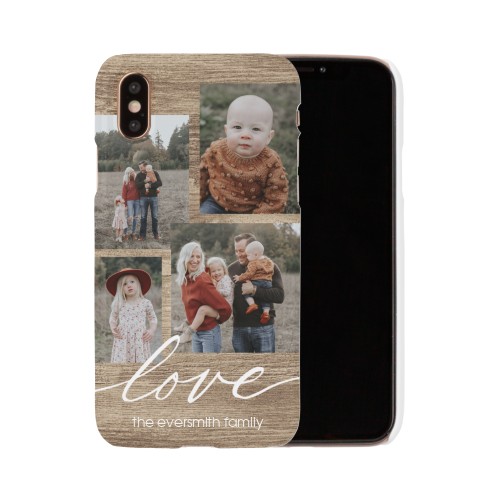 Rustic Love iPhone Case, Slim Case, Matte, iPhone XS, Brown