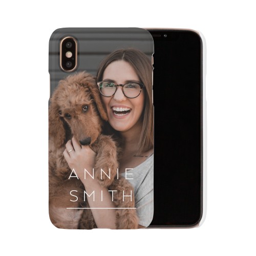 Simply Personal iPhone Case, Slim Case, Matte, iPhone XS, White, white