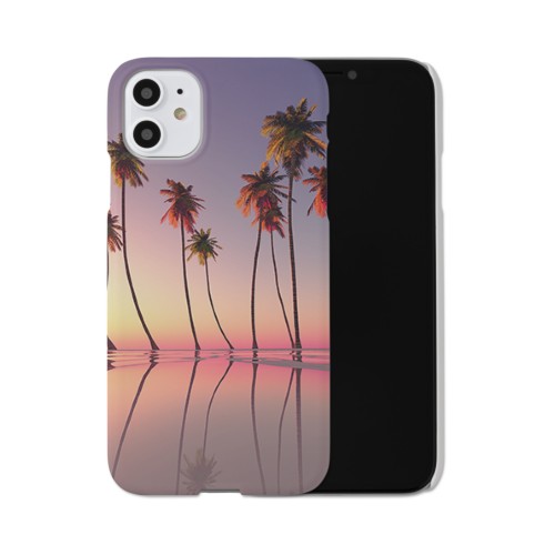 Palm Tree Sunset iPhone Case, Slim Case, Matte, iPhone 11, Multicolor