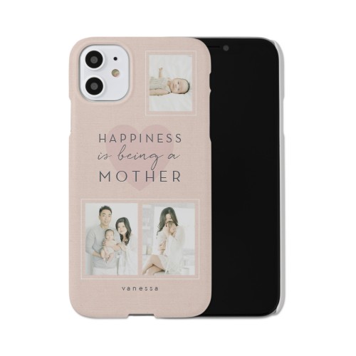 Full of Happiness iPhone Case, Slim Case, Matte, iPhone 11, Pink