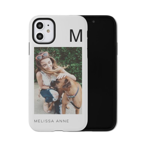 Gallery of One Initial iPhone Case, Silicone Liner Case, Matte, iPhone 11, Multicolor, multi