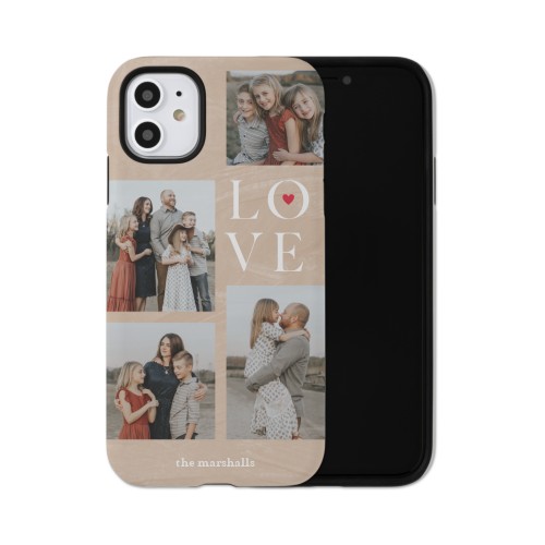 Sand Stacked Love iPhone Case, Silicone Liner Case, Matte, iPhone 11, Beige