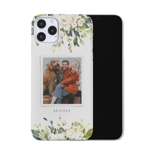Bountiful Bouquet iPhone Case, Slim Case, Matte, iPhone 11 Pro Max, White, white