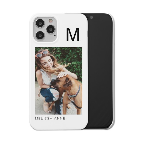 Gallery of One Initial iPhone Case, Slim Case, Matte, iPhone 12 Pro, Multicolor, multi