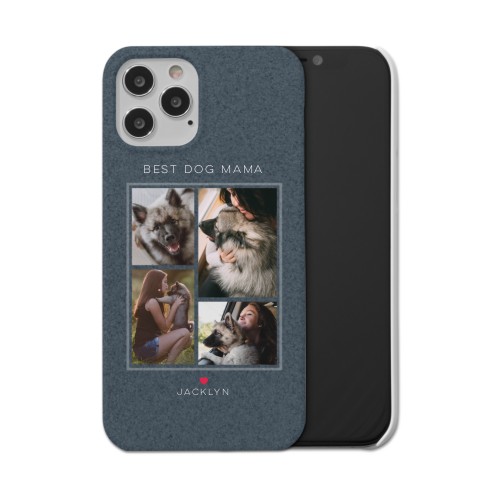 Forever Fur Love iPhone Case, Slim Case, Matte, iPhone 12 Pro, Blue, navy