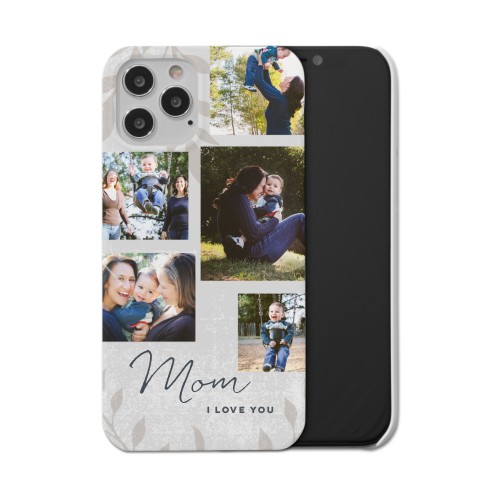 Foliage Linen iPhone Case, Slim Case, Matte, iPhone 12 Pro, Brown, cafe