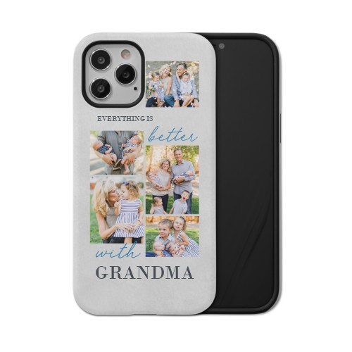 Making Life Better iPhone Case, Silicone Liner Case, Matte, iPhone 12 Pro, Blue, cornflower