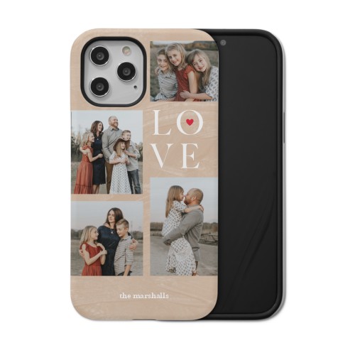 Sand Stacked Love iPhone Case, Silicone Liner Case, Matte, iPhone 12 Pro Max, Beige, rye