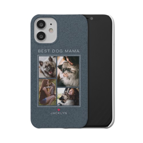 Forever Fur Love iPhone Case, Slim Case, Matte, iPhone 12 Mini, Blue, navy