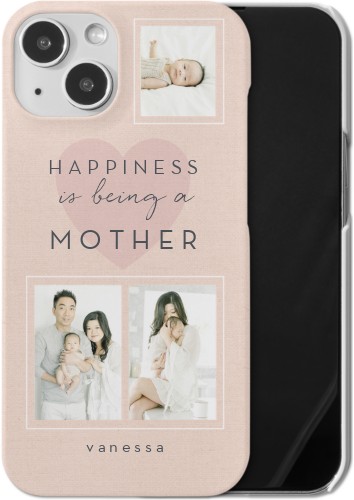 Full of Happiness iPhone Case, Slim Case, Matte, iPhone 13, Pink