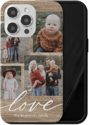 Rustic Love iPhone Case, Silicone Liner Case, Matte, iPhone 13 Pro, Brown