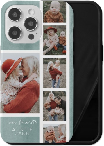 Watercolor Favorite Filmstrip iPhone Case, Silicone Liner Case, Matte, iPhone 13 Pro, Green, desert green