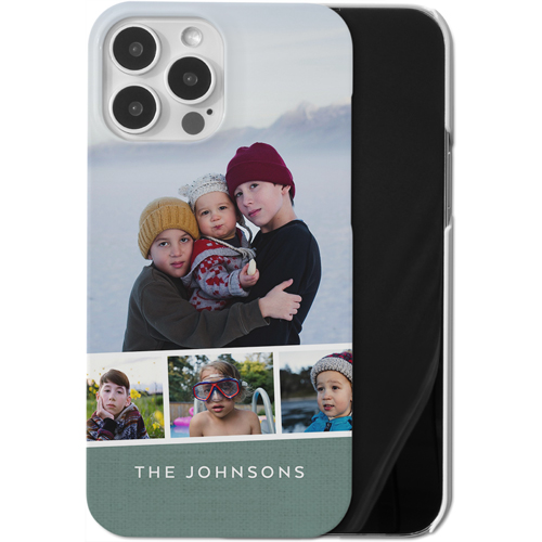 Filmstrip Banner iPhone Case, Slim Case, Matte, iPhone 13 Pro Max, Blue, lake