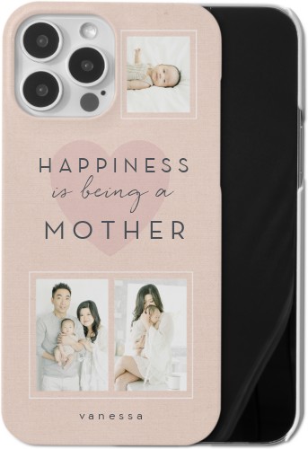Full of Happiness iPhone Case, Slim Case, Matte, iPhone 13 Pro Max, Pink