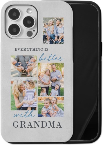 Making Life Better iPhone Case, Silicone Liner Case, Matte, iPhone 13 Pro Max, Blue