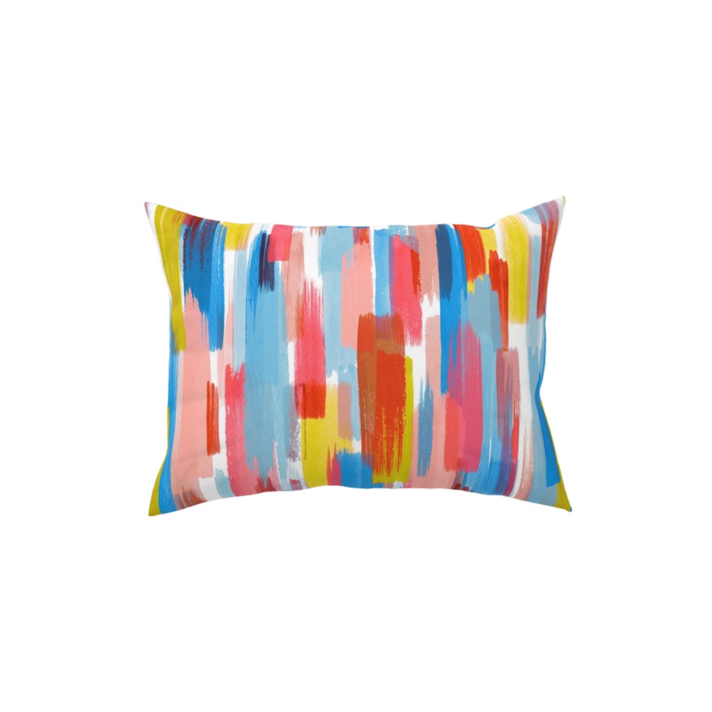 Summer Memories - Multi Pillow, Woven, White, 12x16, Double Sided, Multicolor