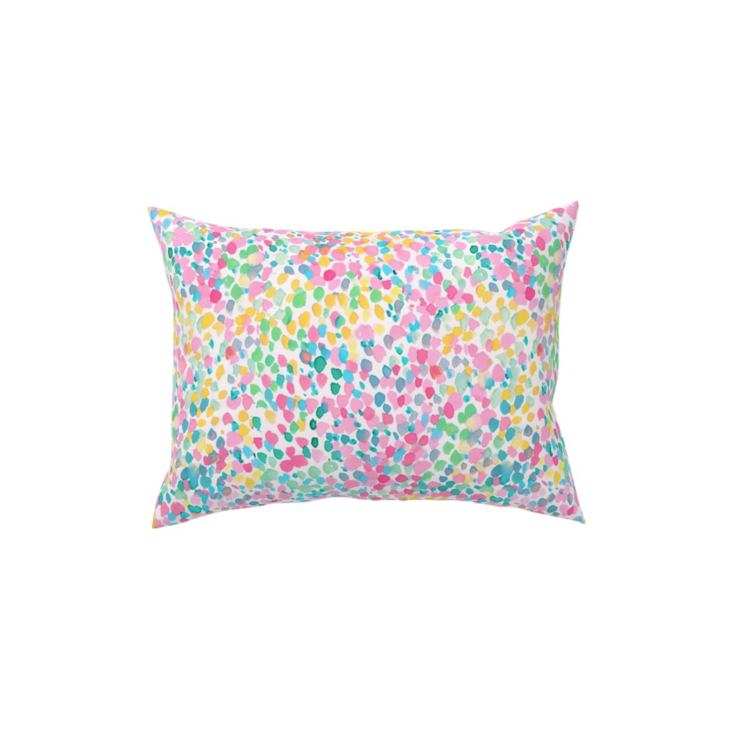 Lighthearted Summer Pillow, Woven, White, 12x16, Double Sided, Multicolor