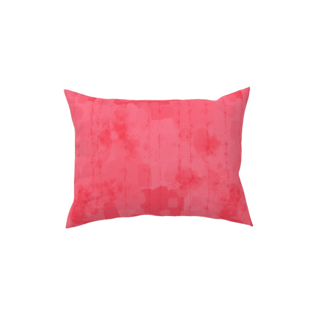 Watermelon Grunge - Pink Pillow, Woven, White, 12x16, Double Sided, Pink