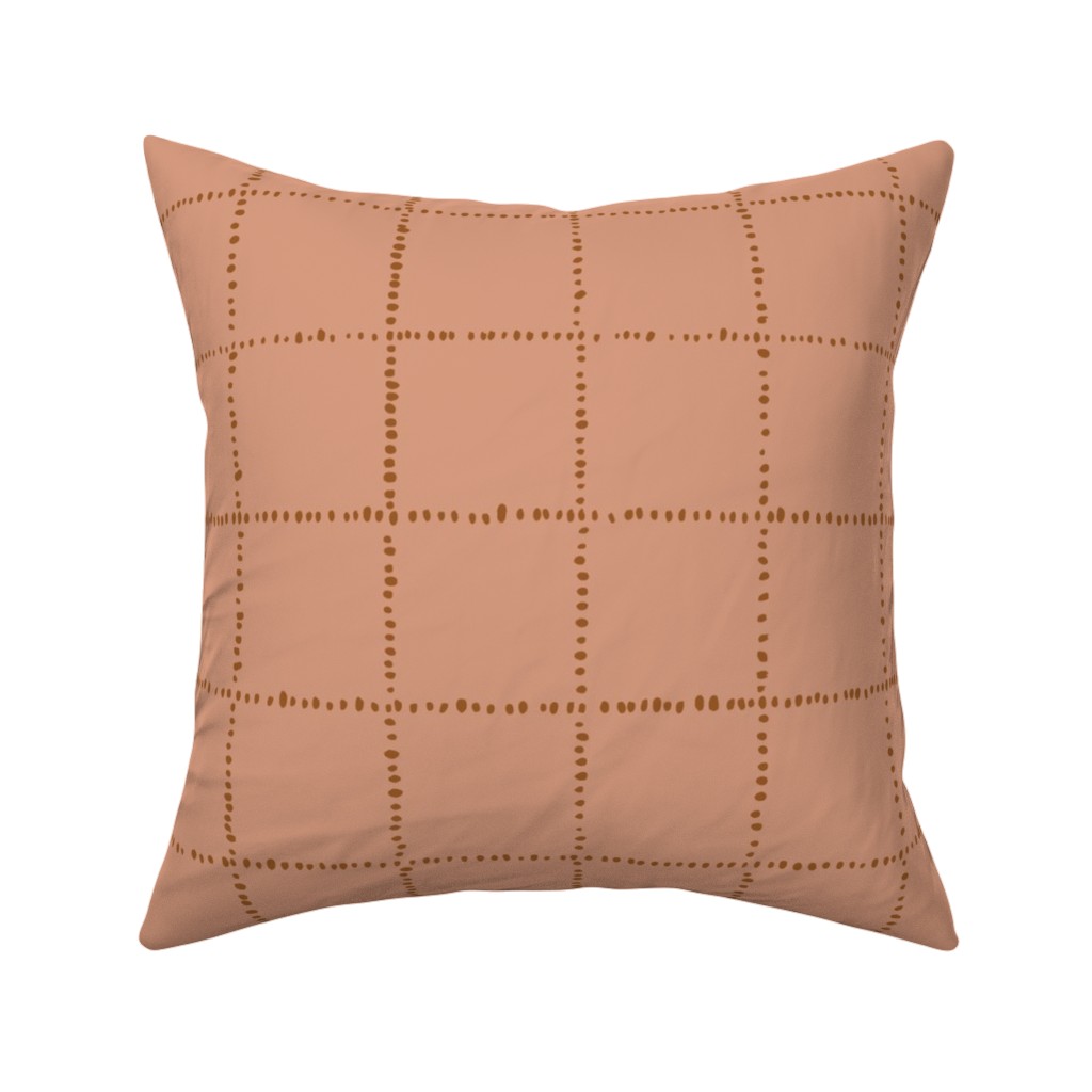 Soul Garden Pillow, Woven, White, 16x16, Double Sided, Orange