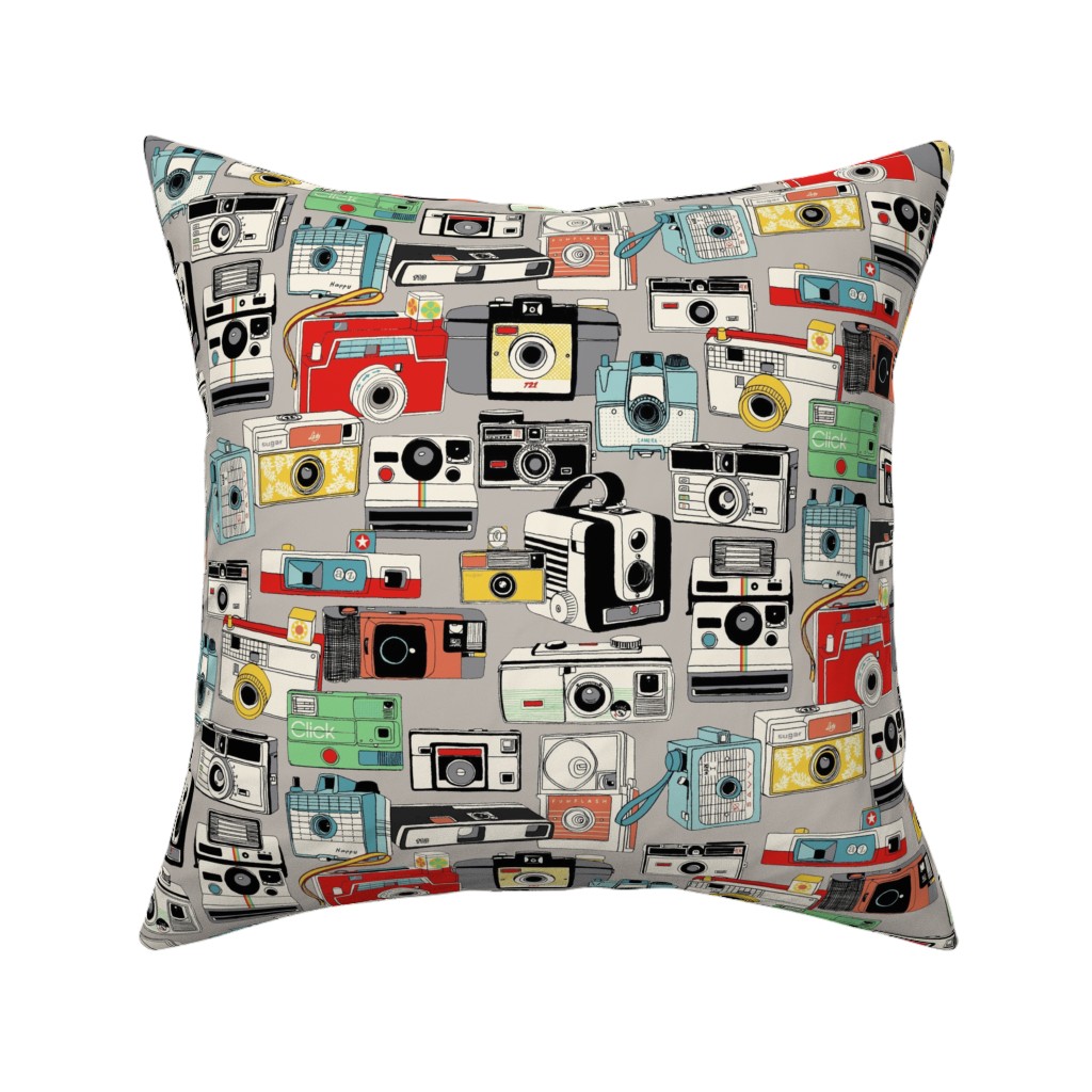 Make It Snappy Pillow, Woven, White, 16x16, Double Sided, Multicolor, Sandstone