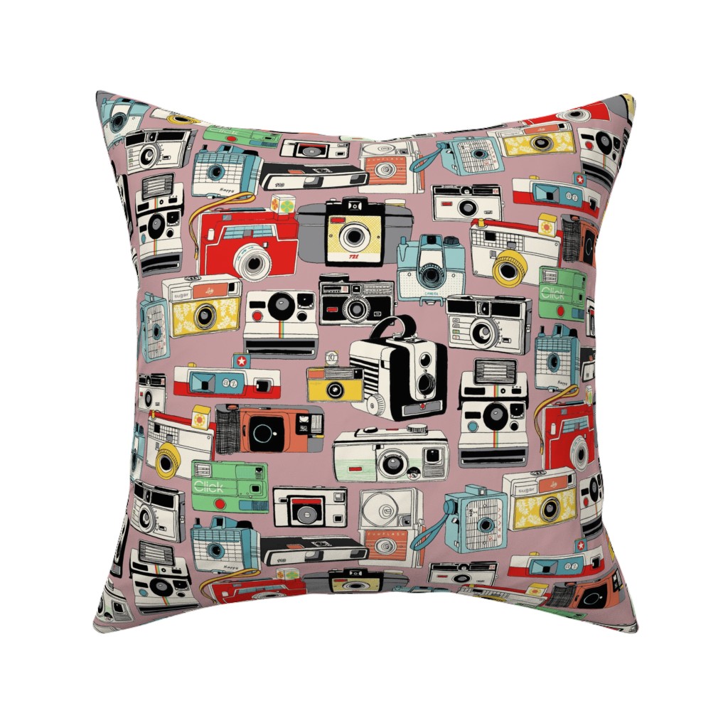 Make It Snappy Pillow, Woven, White, 16x16, Double Sided, Multicolor, Ballet Slipper