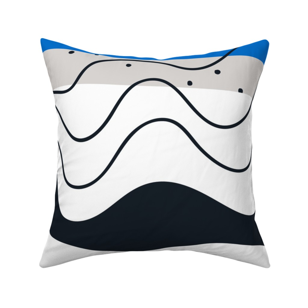 Desert Summer - Multi Pillow, Woven, White, 16x16, Double Sided, Multicolor