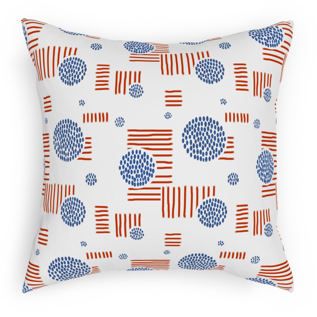 Red White And Blue Pillow