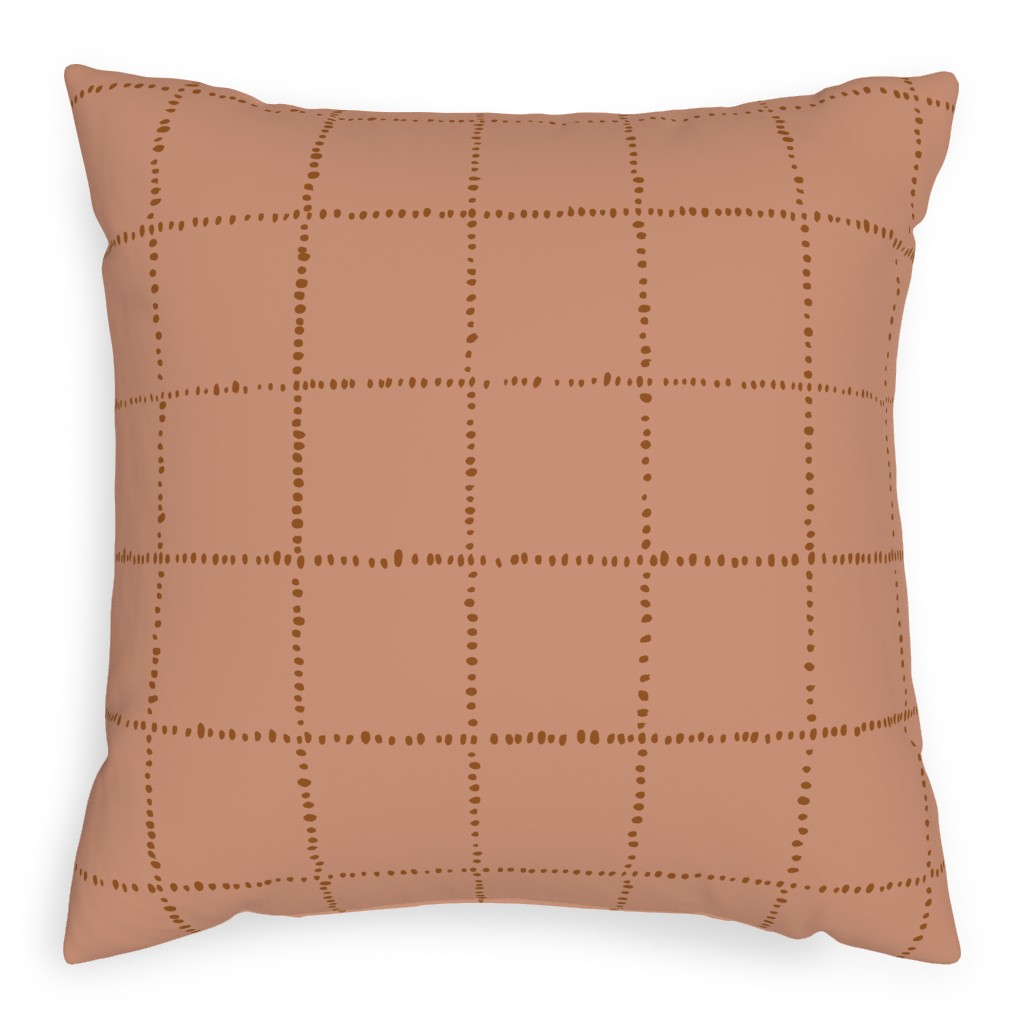 Soul Garden Pillow, Woven, White, 20x20, Double Sided, Orange, Pueblo