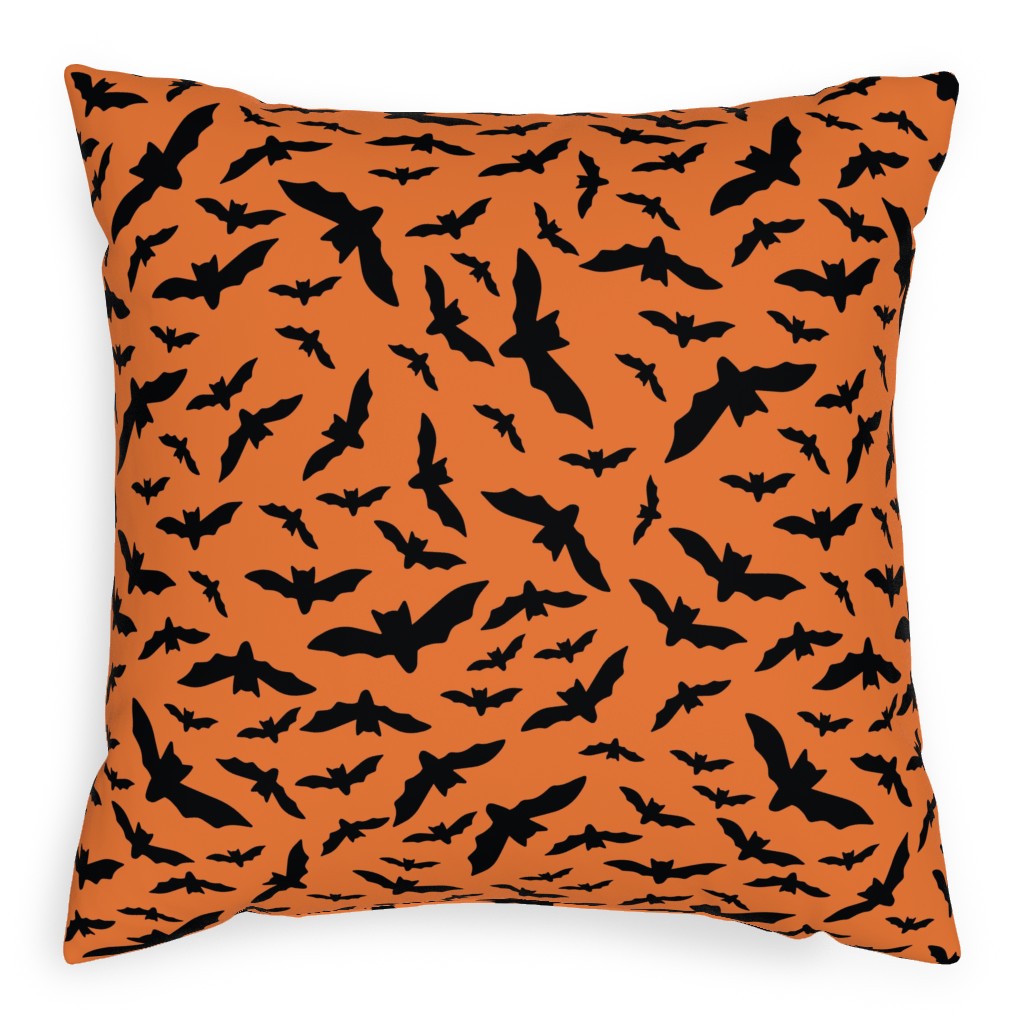 Orange Black And White Pillows