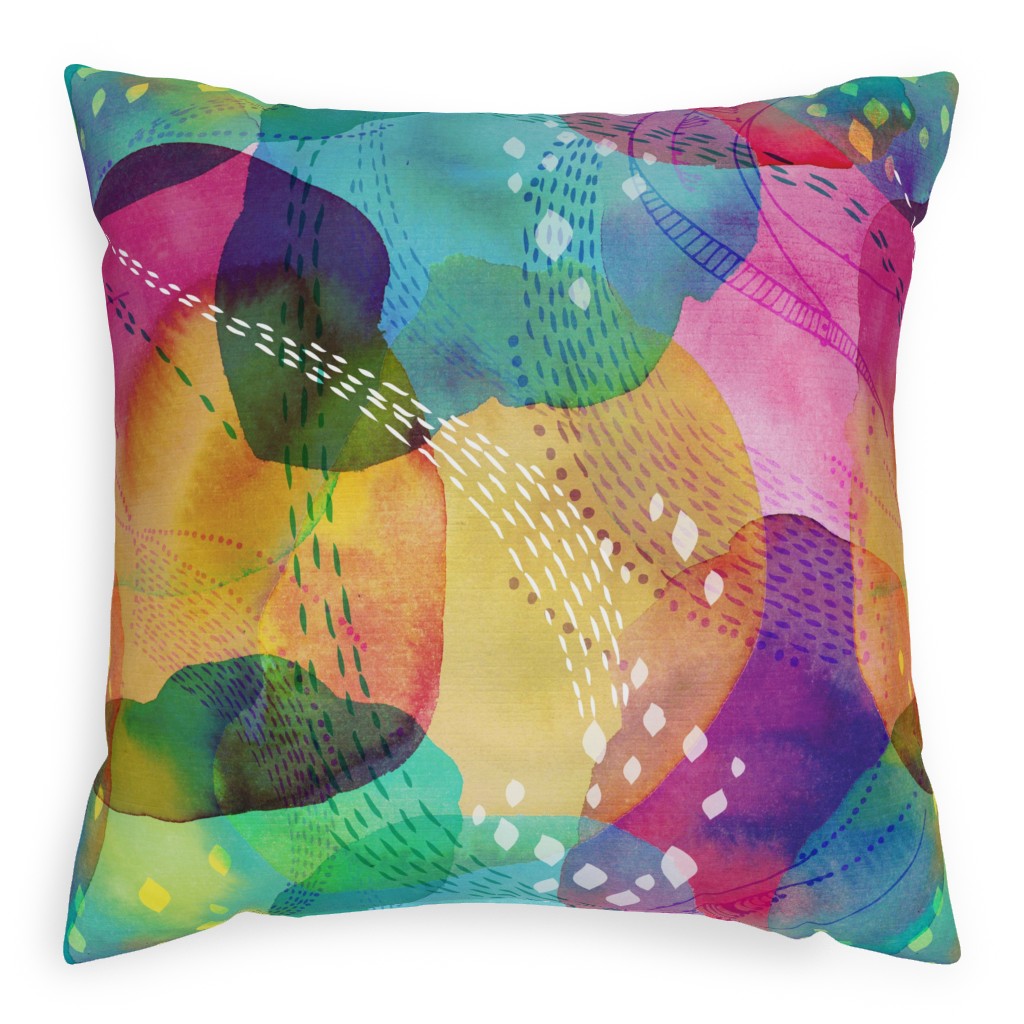 Daydreaming Pillow, Woven, White, 20x20, Double Sided, Multicolor