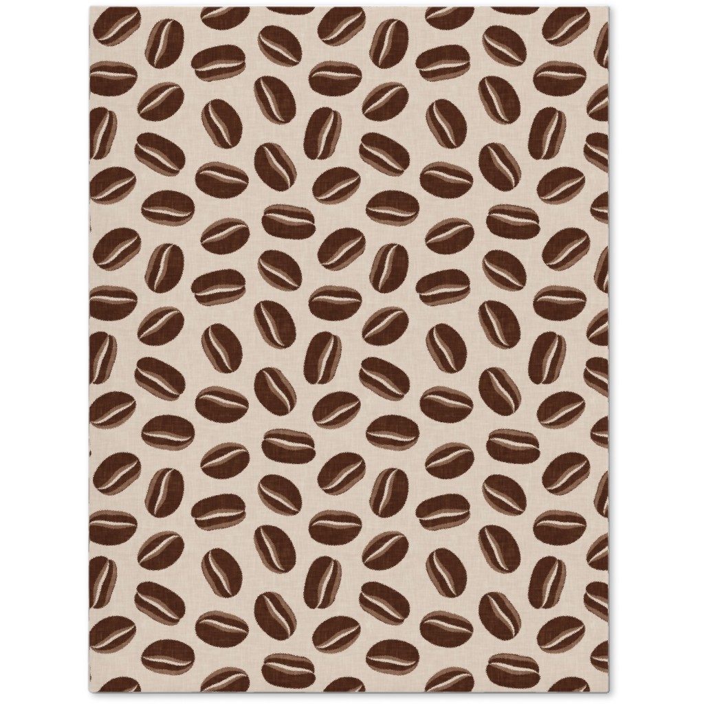 Coffee Beans - Coffee House - Beige Journal, Brown, Brown