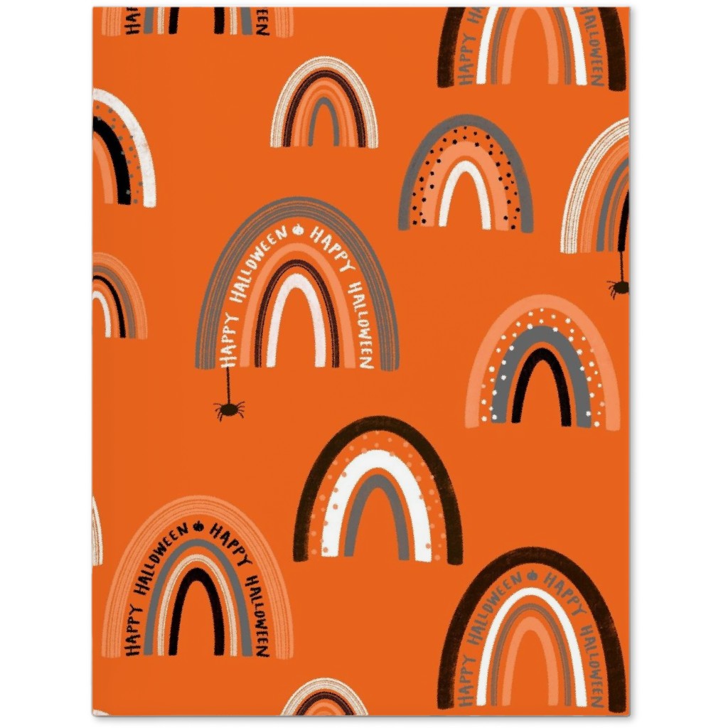 Happy Halloween Rainbows - Orange Journal, Orange, Orange