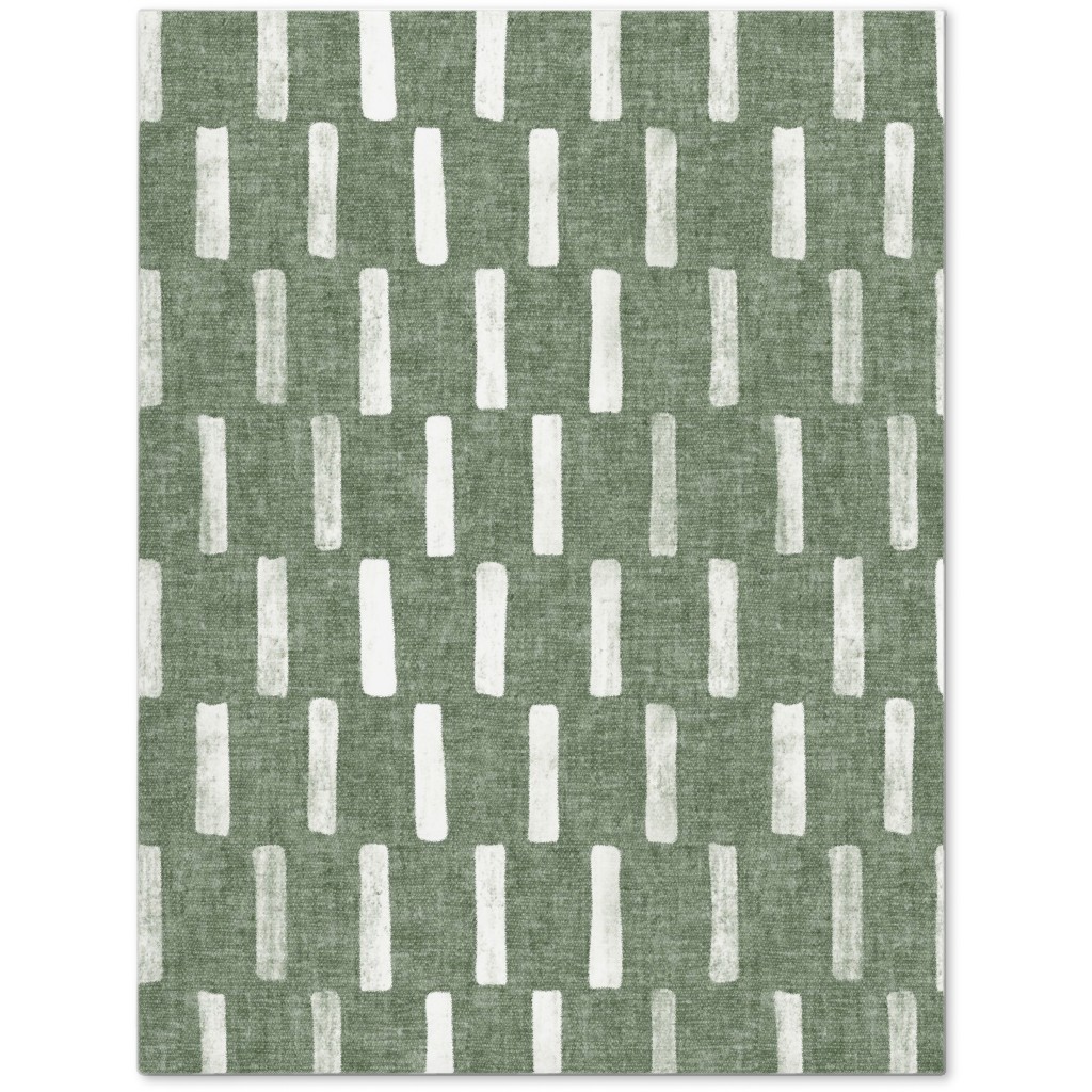 Block Print Dash - Sage Journal, Green