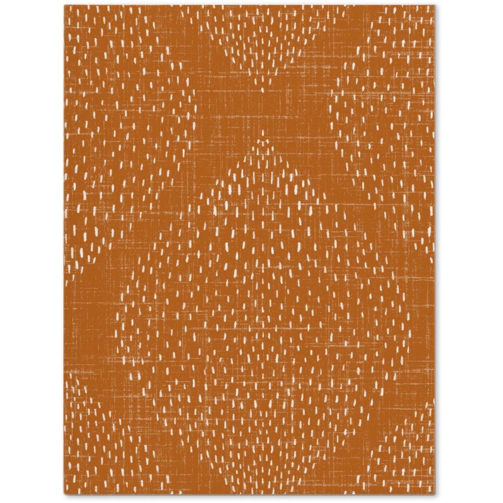 Minimalist Ogee - Burnt Orange Journal, Orange, Orange