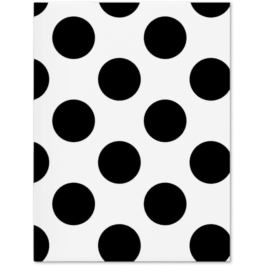 Polka Dot - Black and White Journal, Black