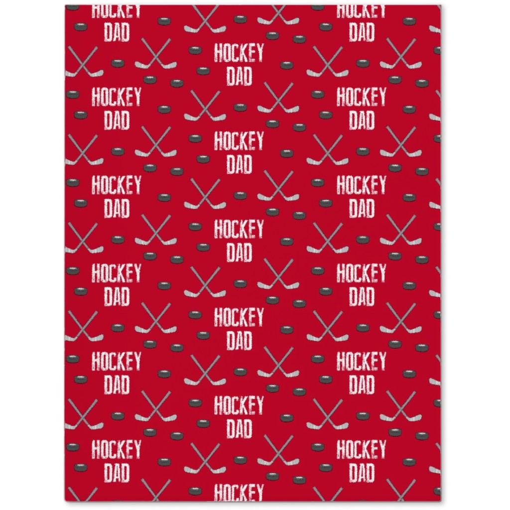 Hockey Dad - Red Journal, Red