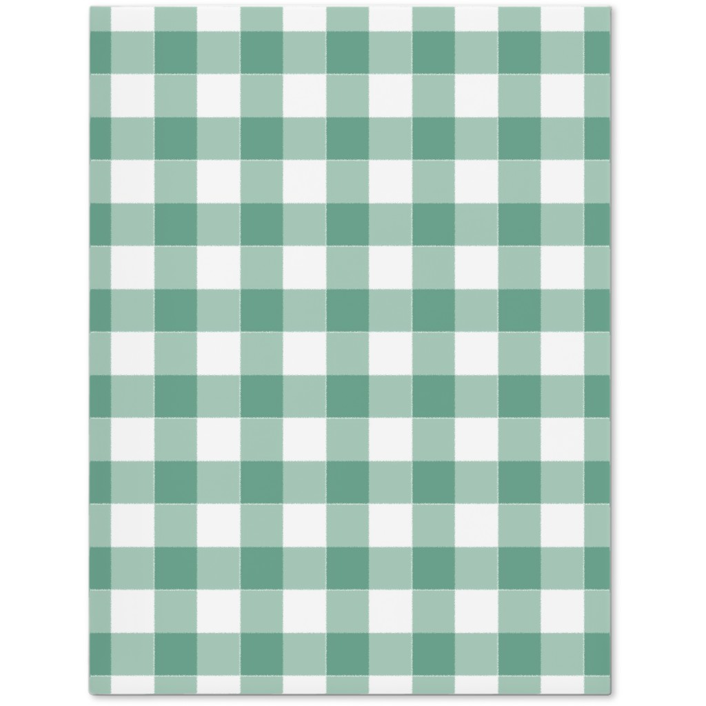 Simple Gingham Journal, Green, Desert Green