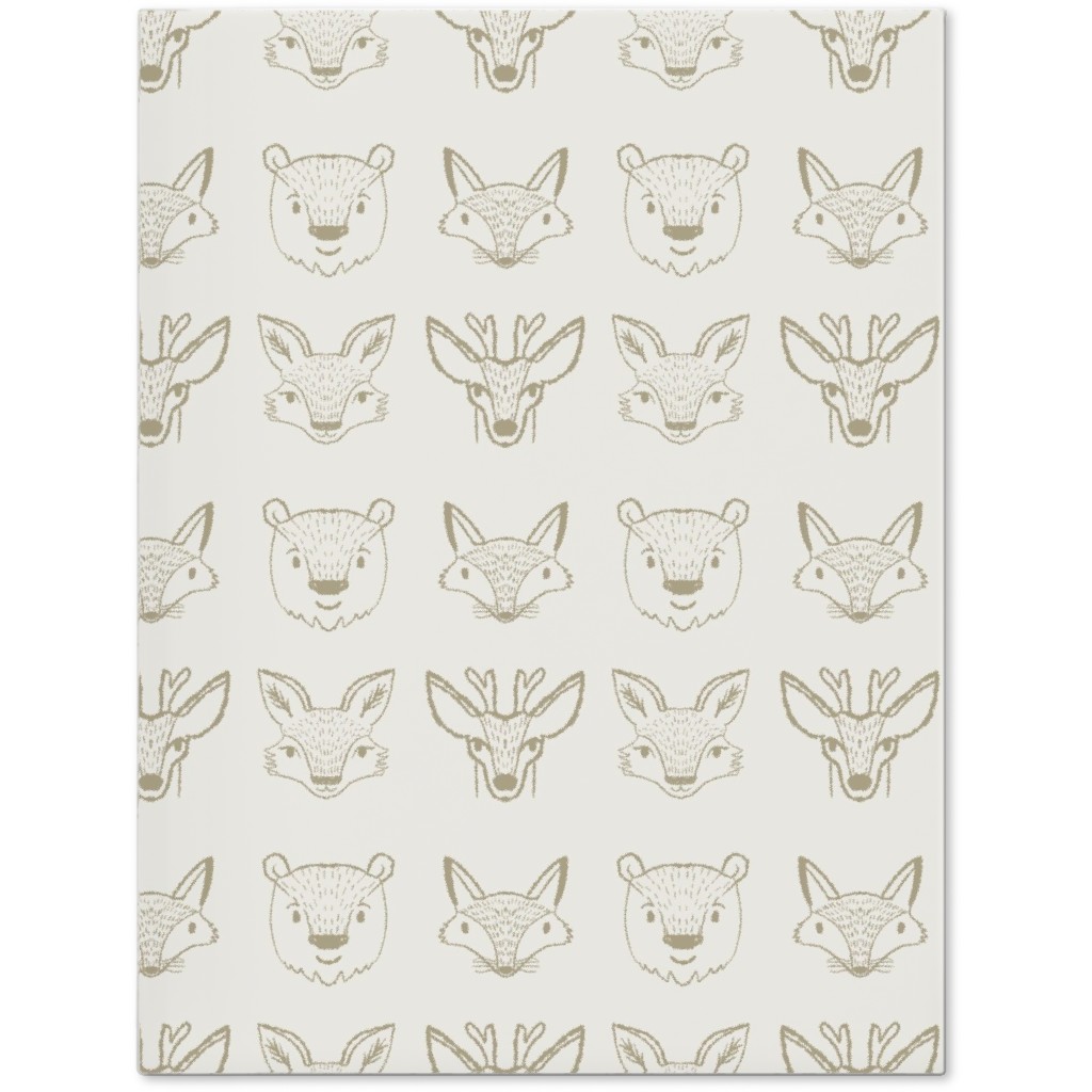 Forest Friends - Neutral Journal, Beige, Pearl
