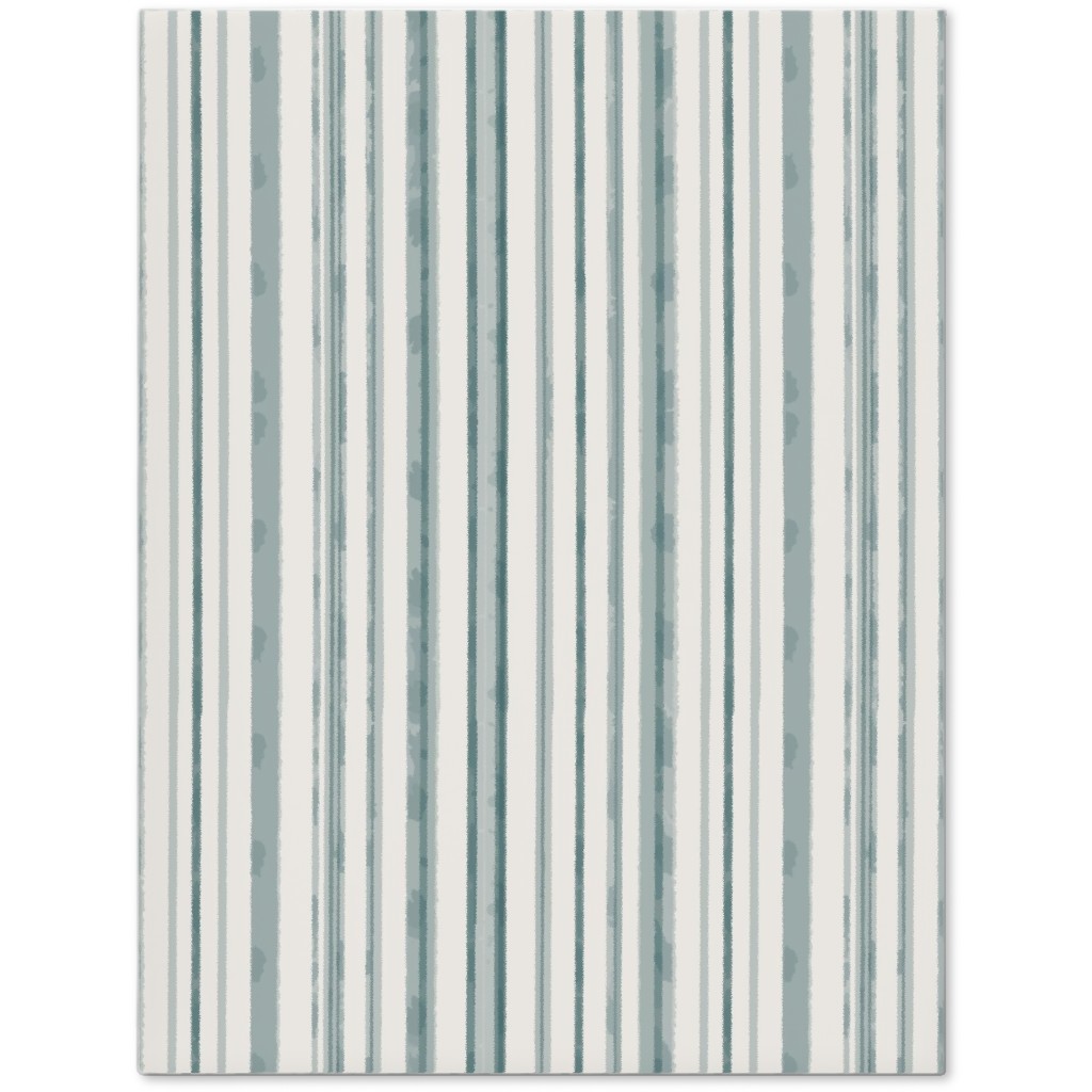 Dreamy Watercolor Stripe Journal, Green, Desert Green