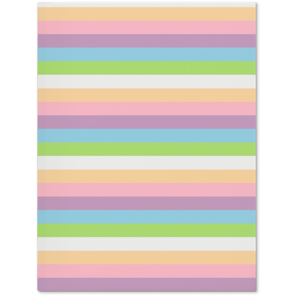 Multi Colored Stripes - Pastel Journal, Multicolor
