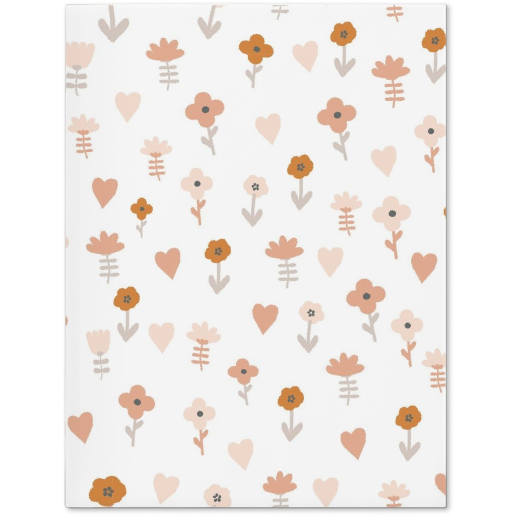 Wild Flowers - Boho - Neutral on White Journal, Pink