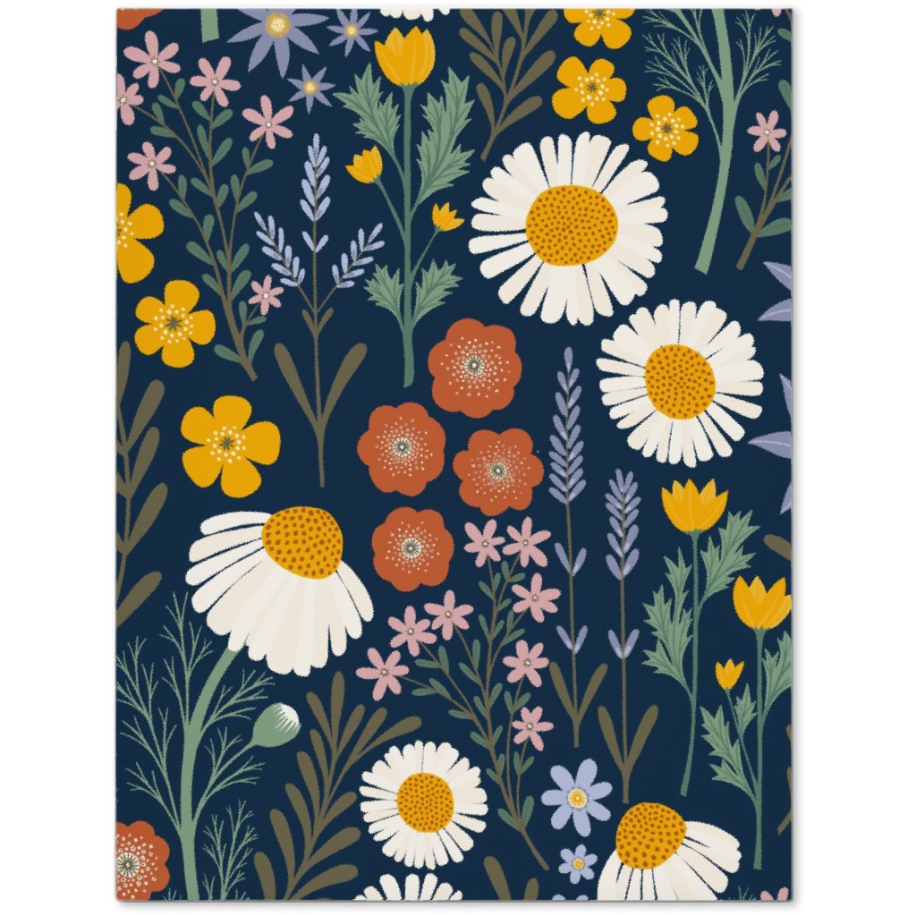 British Spring Meadow - Navy Journal, Multicolor