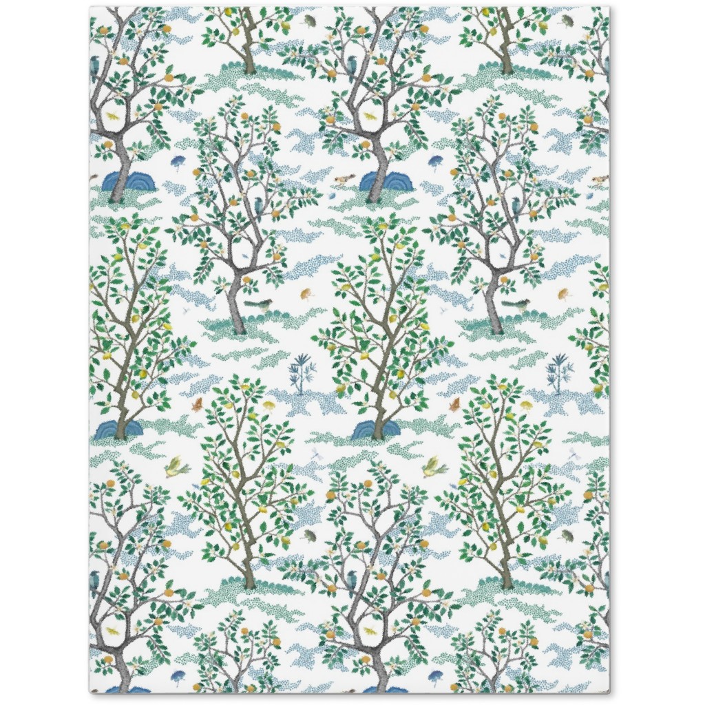 Natural Scatter Citrus Tree - White Journal, Green, Classic Green