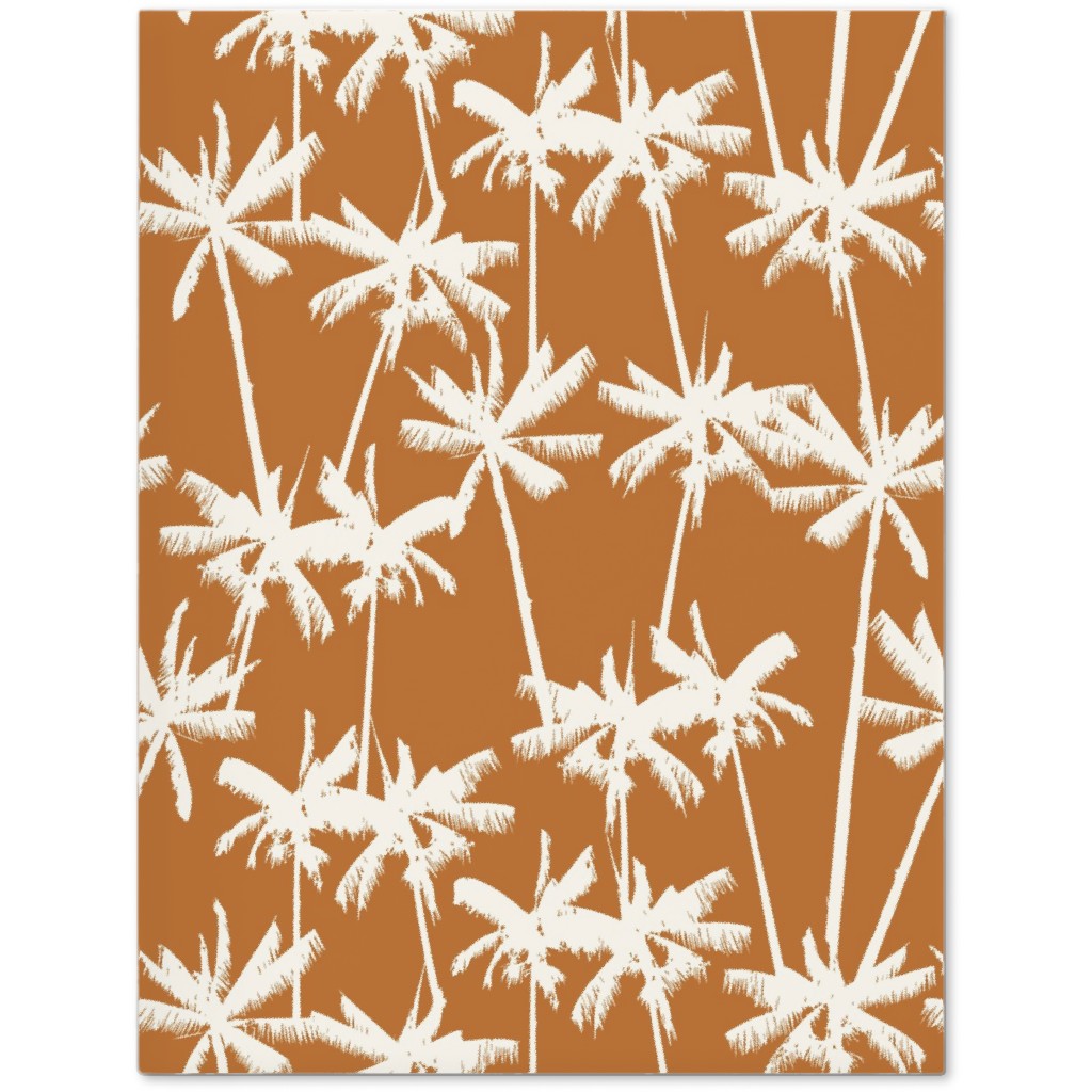 Tropical Palms - Burnt Orange Journal, Orange, Orange