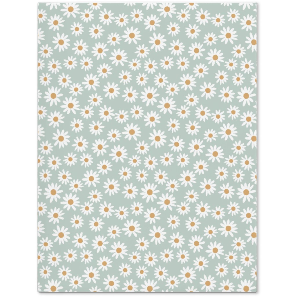 Daisy Print Journal, Blue, Celeste