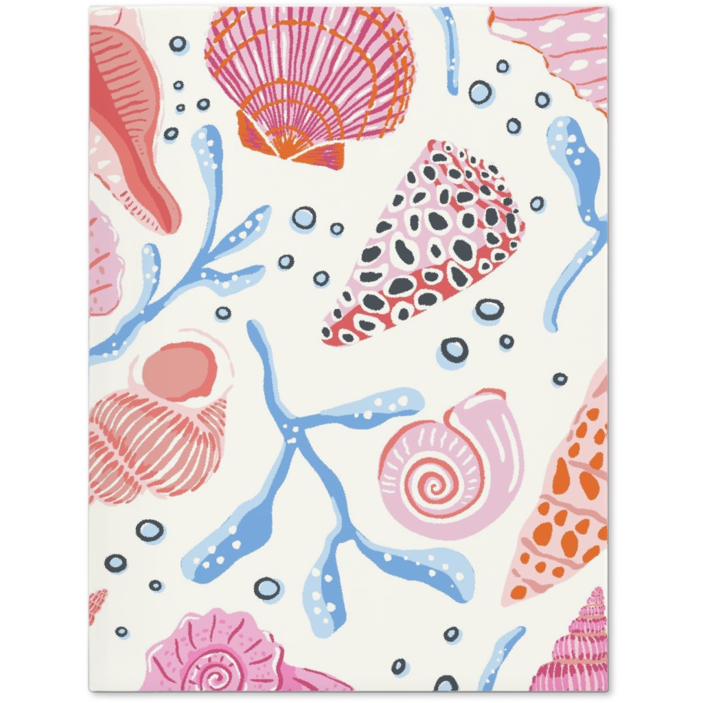 Seashells - Pink Journal, Multicolor