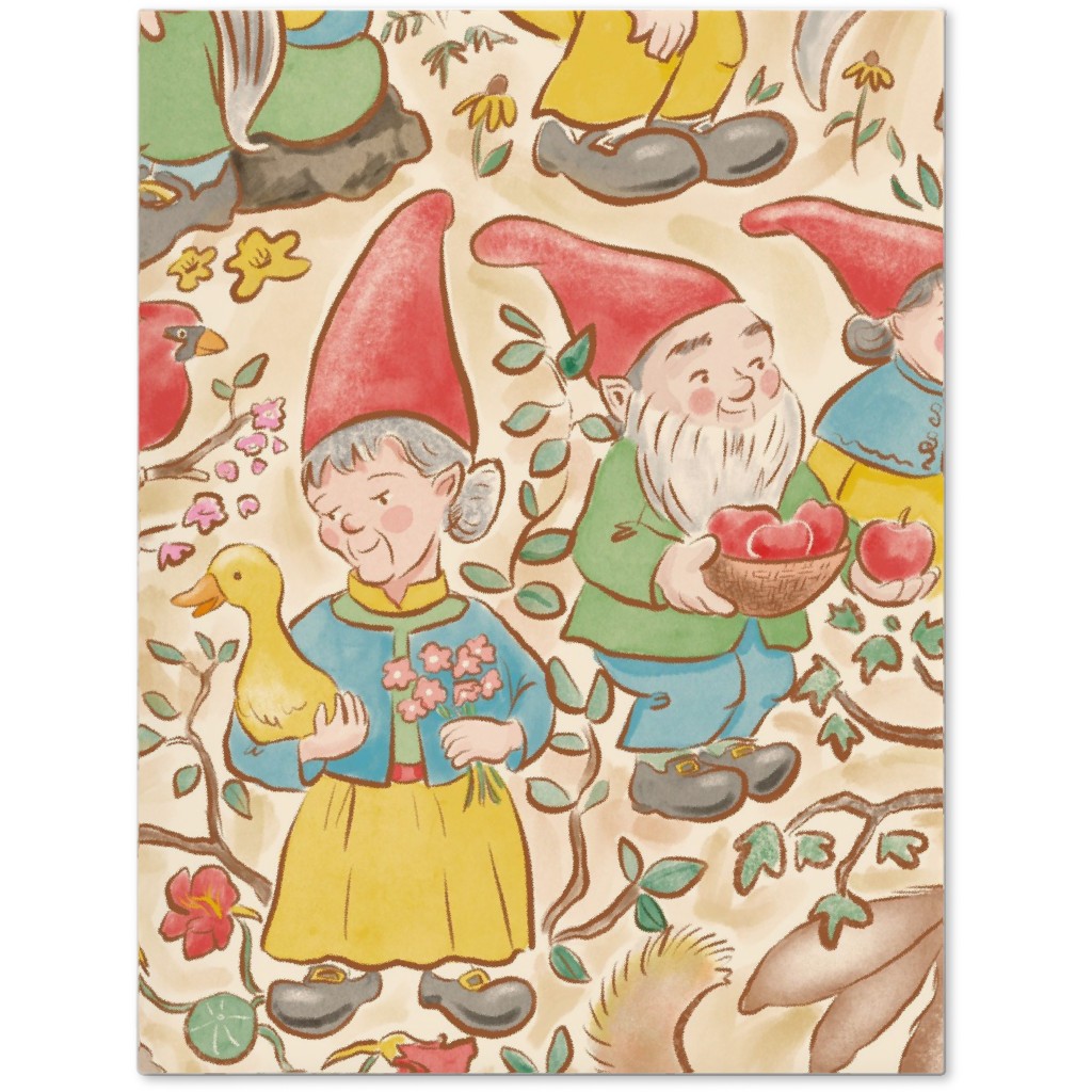 Woodland Gnomes - Multi Journal, Beige